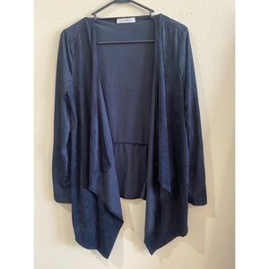 Suede Cardigan